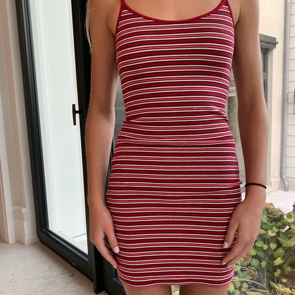 tight striped dress